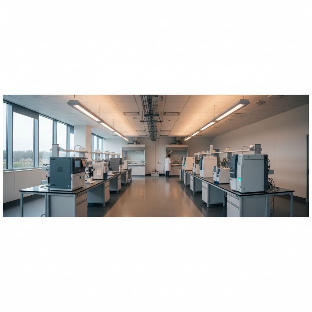Solvipurity laboratory — main analytical floor